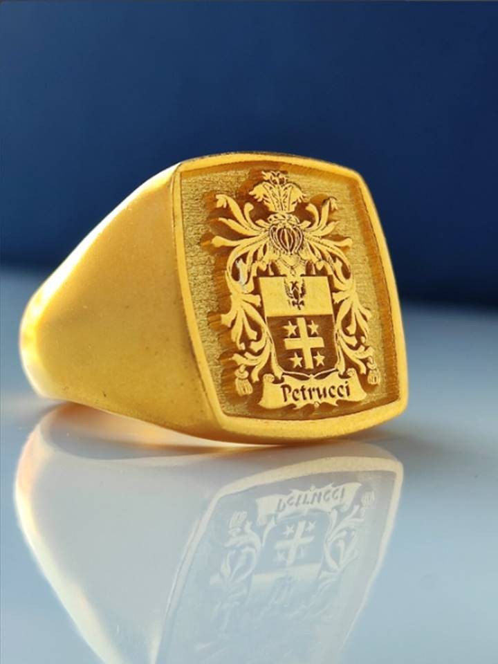 SOLID PLAIN GOLD HIGH FINISH 18K PURE MEN RING