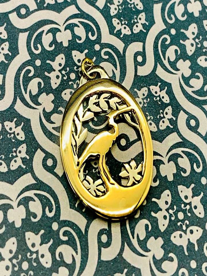 SOLID PLAIN GOLD HIGH SMOOTH FINISH 22K PURE GOLD PENDANT